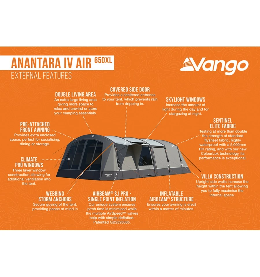 Vango Anantara IV Air 650XL Tent - Image 4