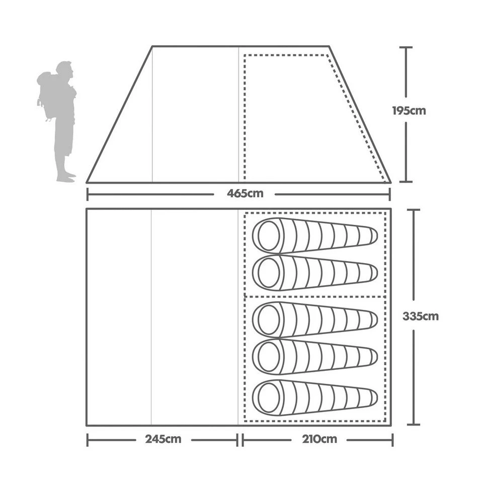 Vango Icarus 500 Deluxe Family Tent - Image 2