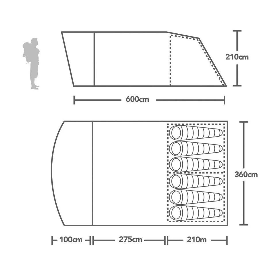 Vango Antrim Air 600XL Family Tent - Image 2